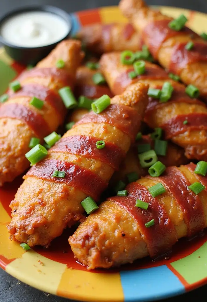 30 Irresistible Bacon Wrapped Chicken Tenders Recipes - 23. Sweet Chili Bacon Wrapped Chicken Tenders