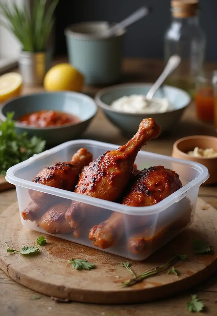 30 Oven Baked BBQ Chicken Drumsticks That Are Sticky & Delicious - 28. How to Store Leftover BBQ Drumsticks