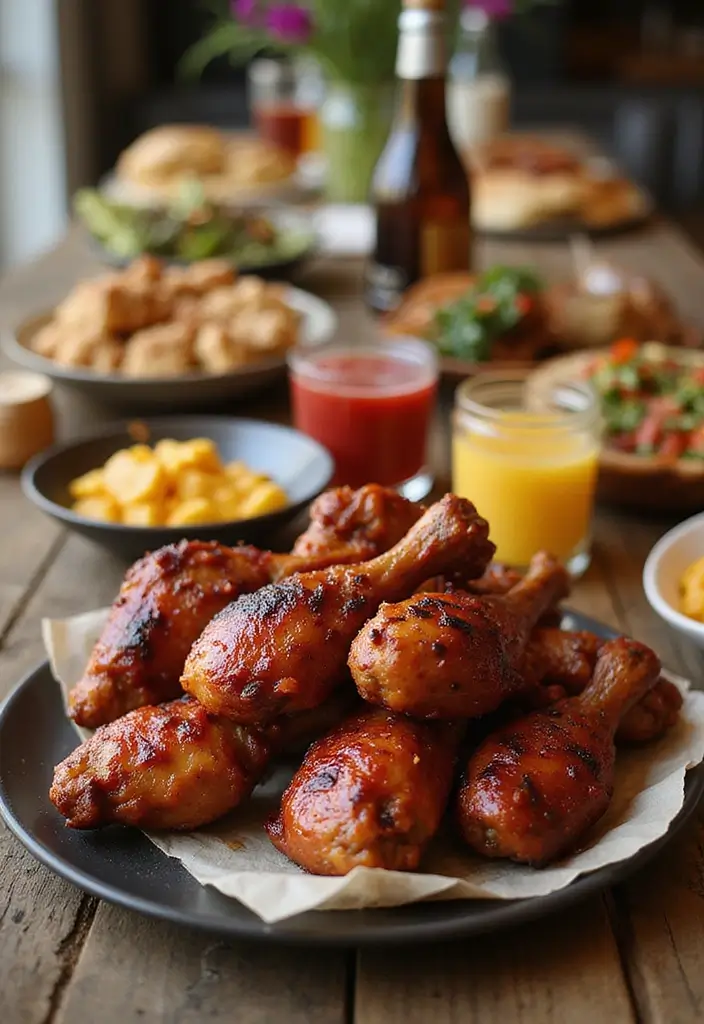 30 Oven Baked BBQ Chicken Drumsticks That Are Sticky & Delicious - 30. BBQ Drumsticks for Special Occasions