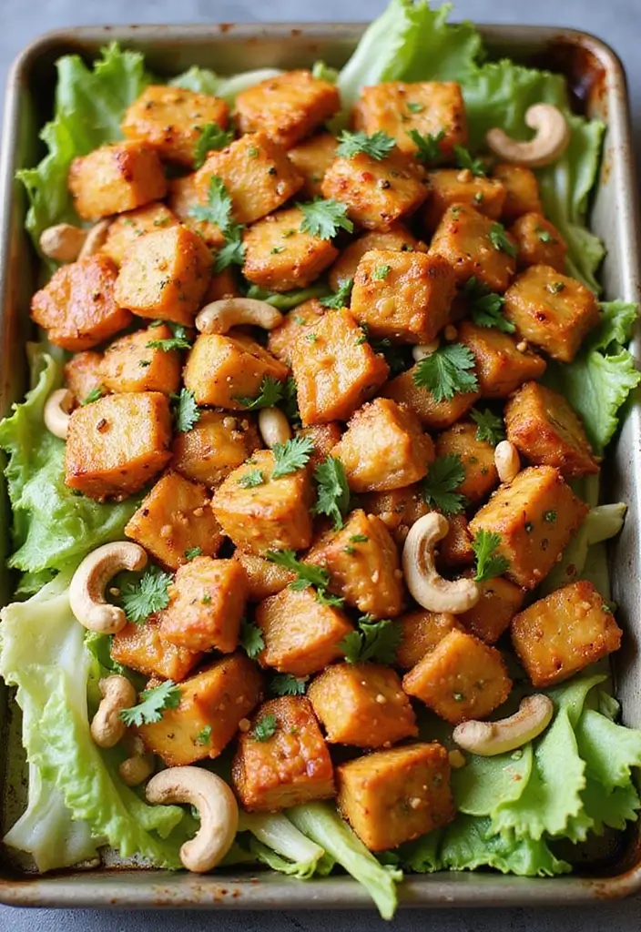 30 Sheet Pan Cashew Chicken Recipes That Are Fast & Flavorful - 22. Cashew Chicken with Cabbage