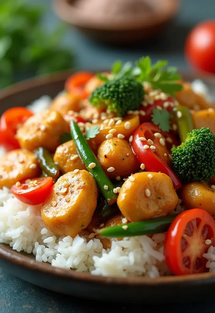 27 Ground Chicken Crockpot Recipes That Are Set-and-Forget Simple - 21. Chicken and Veggie Stir Fry