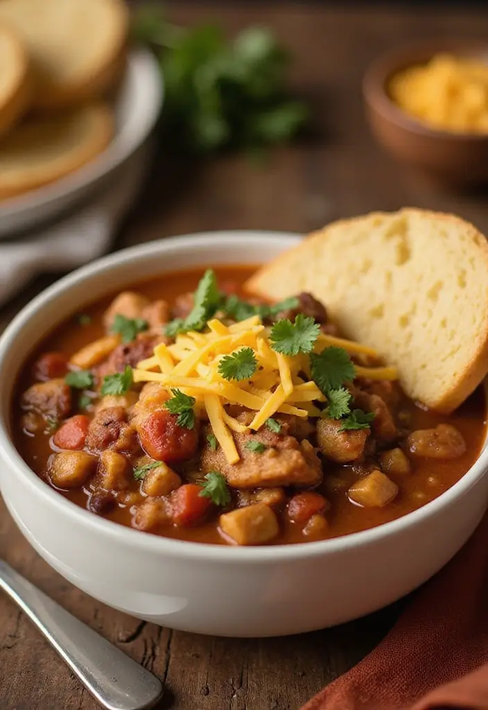 27 Ground Chicken Crockpot Recipes That Are Set-and-Forget Simple - 7. Ground Chicken Chili