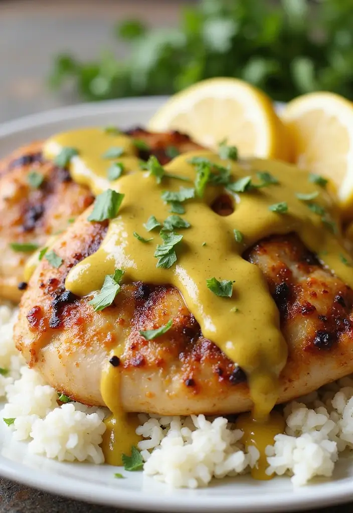 27 Sauces for Chicken and Rice Recipes That Complete the Dish - 16. Herb Mustard Sauce