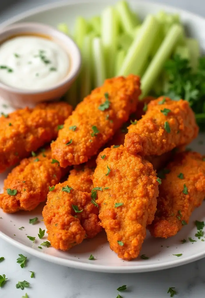 30 Fried Chicken Recipe Air Fryer Versions That Crunch Perfectly - 6. Buffalo Air Fryer Chicken Tenders