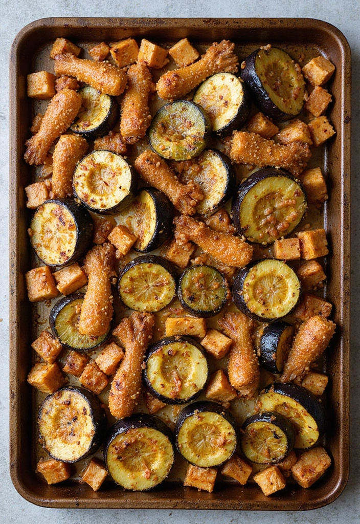 30 Sheet Pan Cashew Chicken Recipes That Are Fast & Flavorful - 20. Cashew Chicken with Eggplant