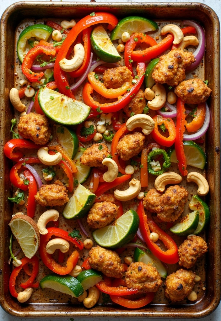 30 Sheet Pan Cashew Chicken Recipes That Are Fast & Flavorful - 7. Cashew Chicken Fajitas