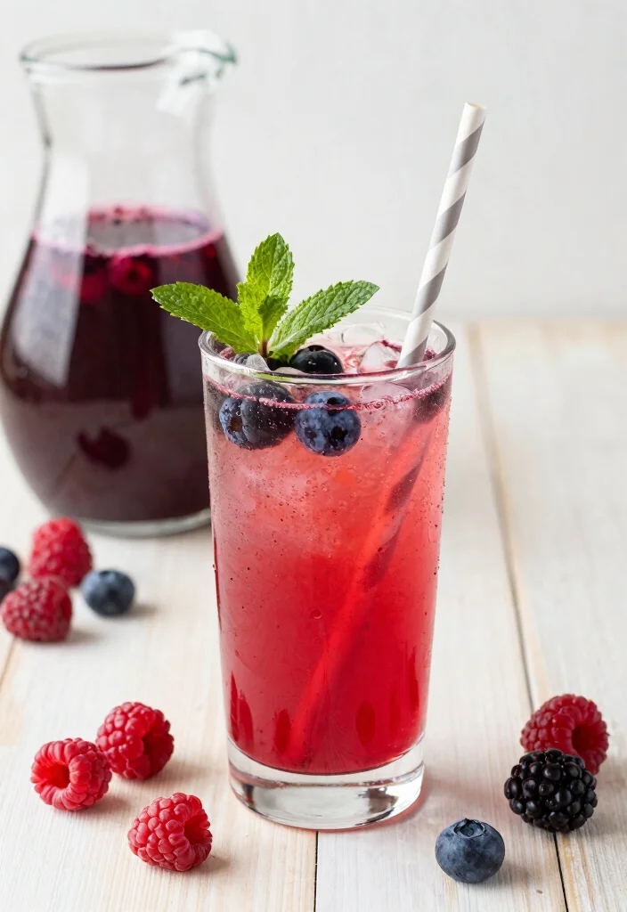 15 Apple Cider Vinegar Drink Recipes Easy and Refreshing - 2. Berry ACV Spritzer 1