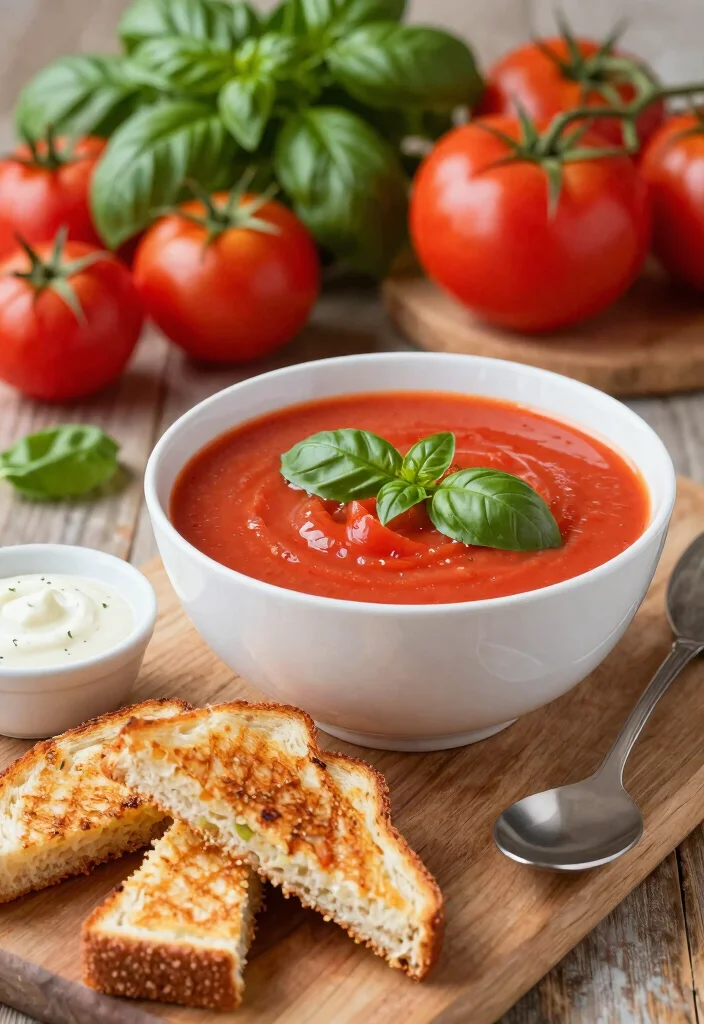 15 Busy Day Soup Recipes: Quick Easy Comfort - 1. Classic Tomato Basil Soup 1
