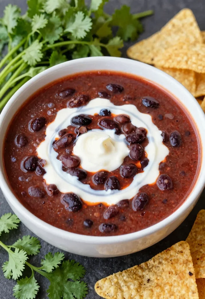 15 Busy Day Soup Recipes: Quick Easy Comfort - 10. Spicy Black Bean Soup 1