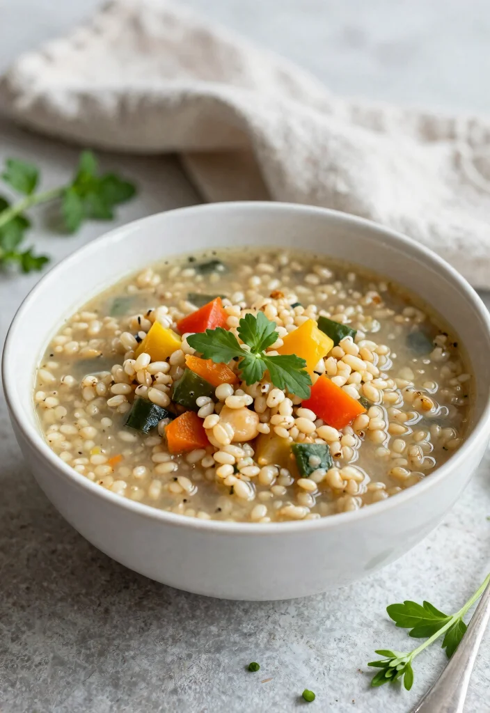 15 Busy Day Soup Recipes: Quick Easy Comfort - 11. Vegetable Barley Soup 1