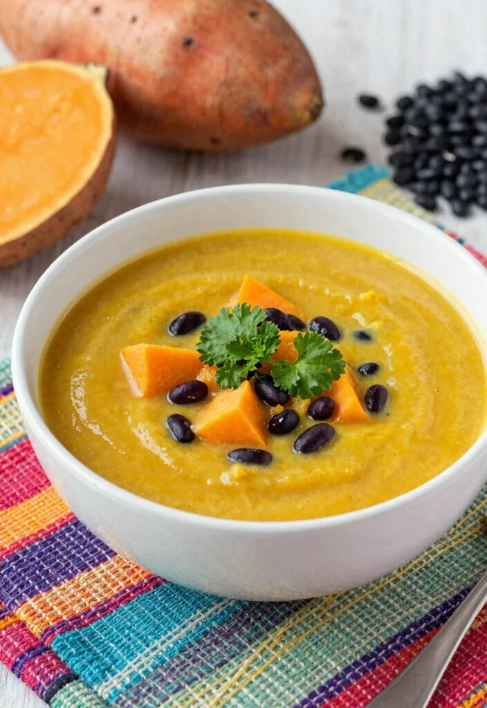 15 Busy Day Soup Recipes: Quick Easy Comfort - 12. Sweet Potato and Black Bean Soup 1