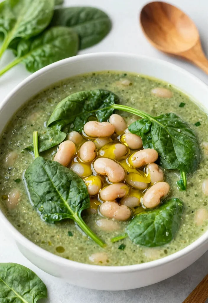 15 Busy Day Soup Recipes: Quick Easy Comfort - 5. Spinach and White Bean Soup 1