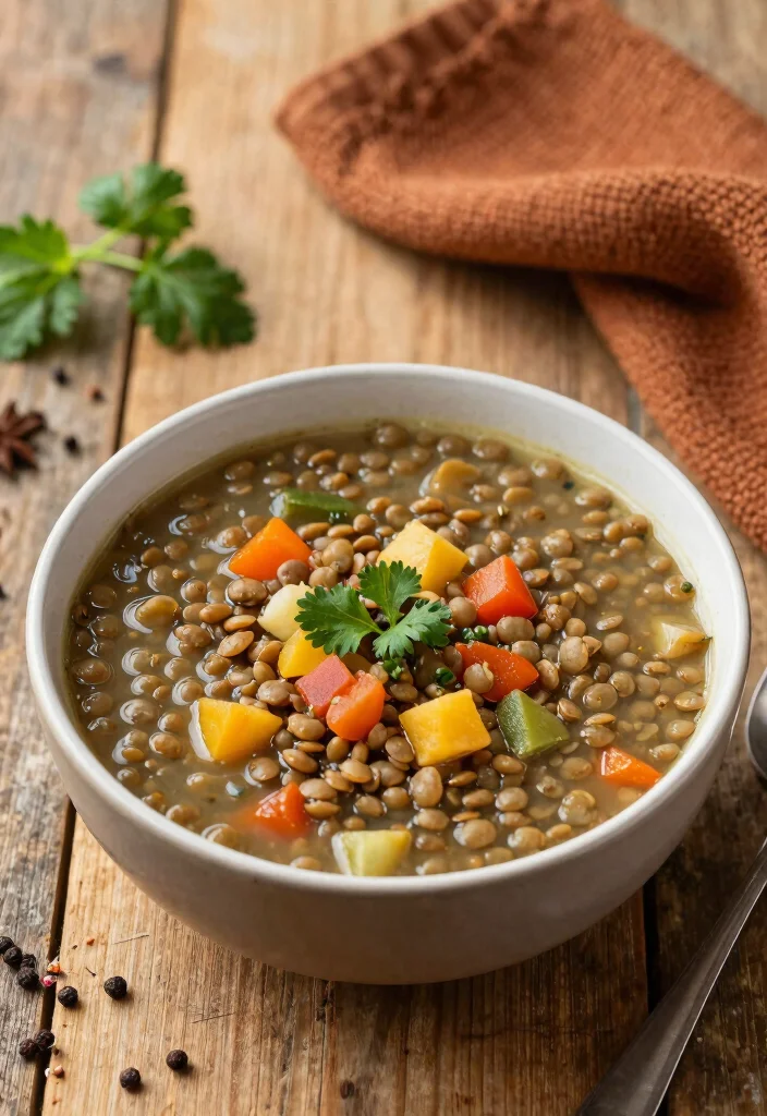 15 Busy Day Soup Recipes: Quick Easy Comfort - 6. Lentil Vegetable Soup 1