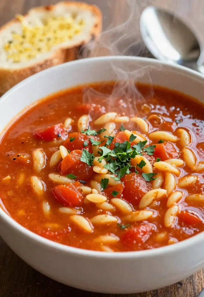15 Busy Day Soup Recipes: Quick Easy Comfort - 9. Tomato and Orzo Soup 1