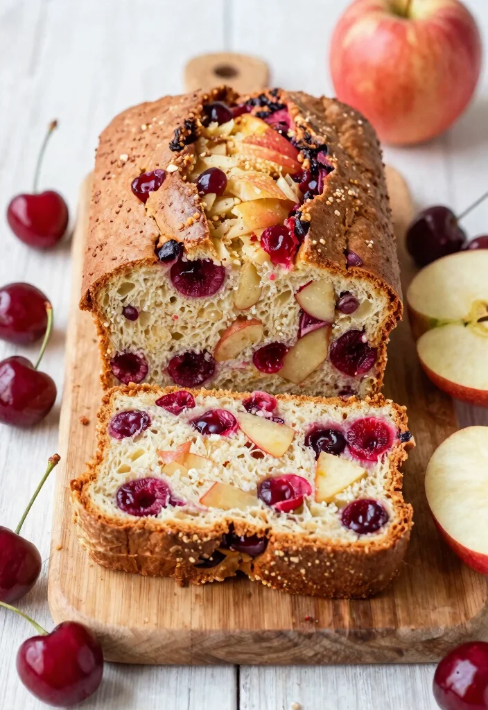 15 Country Apple Fritter Bread Recipes: Soft, Sweet, and Cozy - 14. Cherry Apple Fritter Bread 1