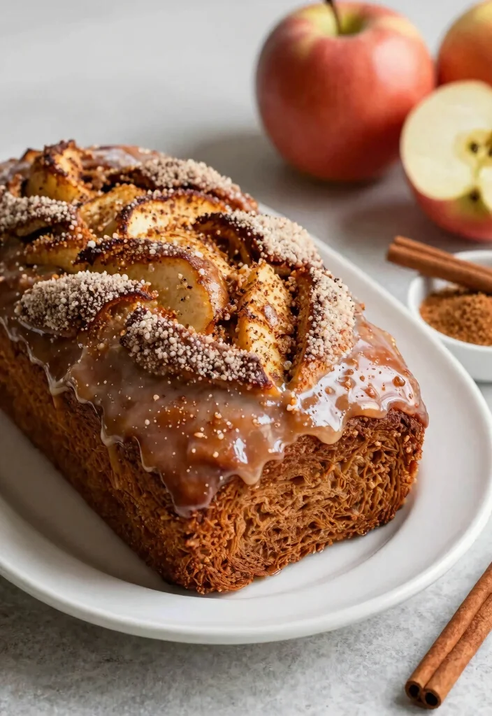 15 Country Apple Fritter Bread Recipes: Soft, Sweet, and Cozy - 2. Cinnamon Sugar Glazed Apple Fritter Bread 1