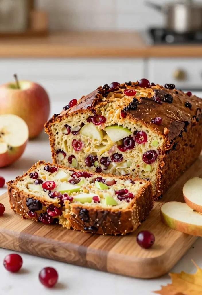 15 Country Apple Fritter Bread Recipes: Soft, Sweet, and Cozy - 9. Apple Cranberry Fritter Bread 1