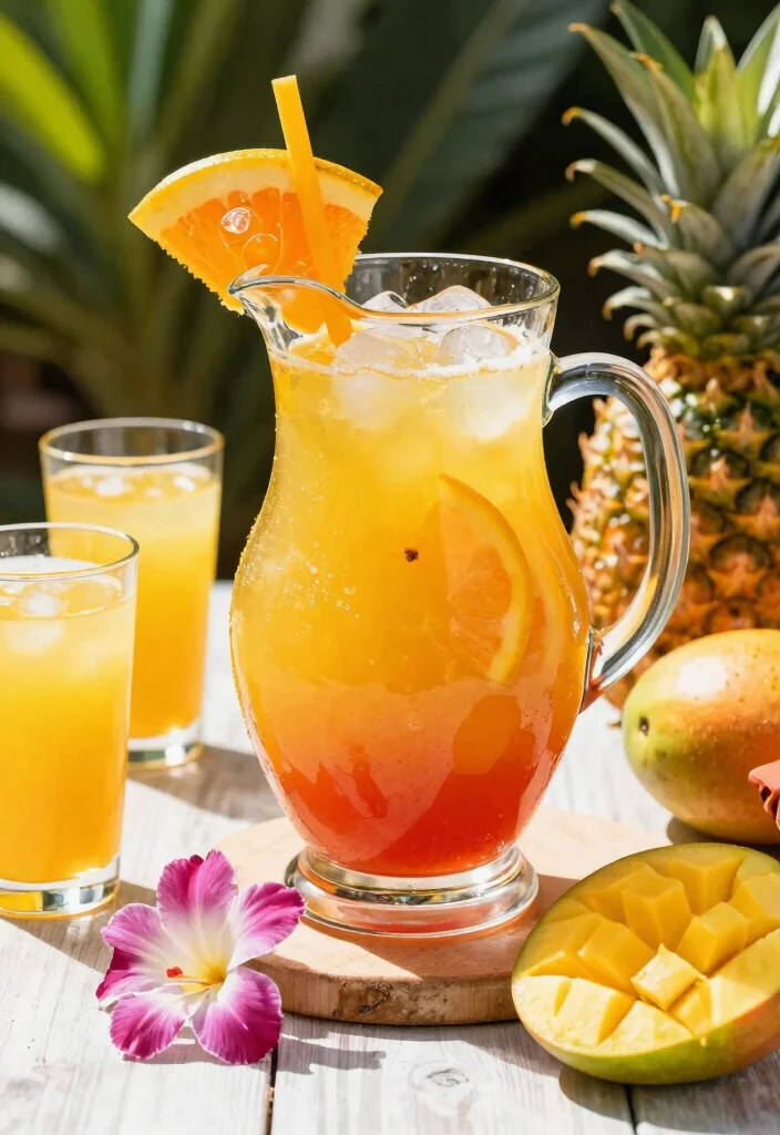 15 Fruit Punch Recipes Non Alcoholic Fun and Refreshing - 1. Tropical Paradise Punch 1