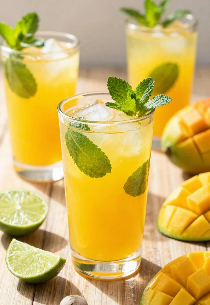 15 Fruit Punch Recipes Non Alcoholic Fun and Refreshing - 11. Mango Mojito Mocktail 1
