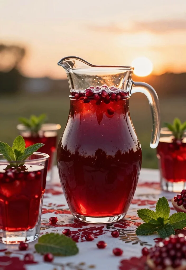 15 Fruit Punch Recipes Non Alcoholic Fun and Refreshing - 12. Pomegranate Punch 1