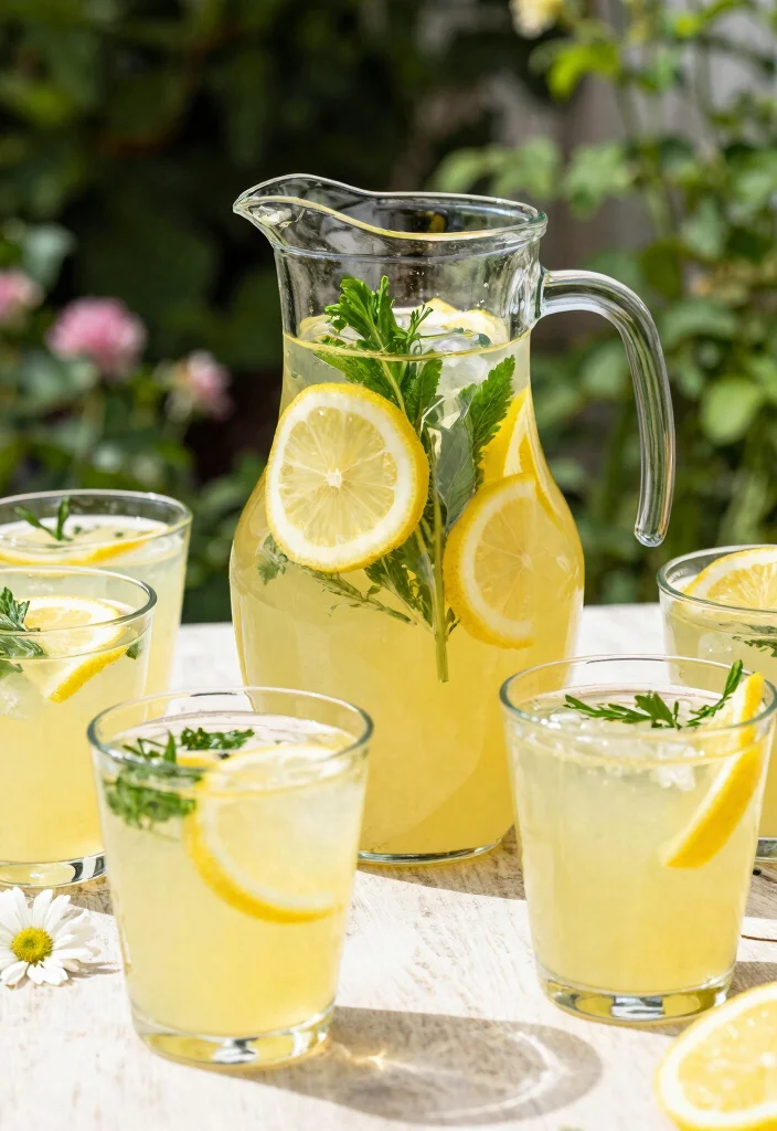 15 Fruit Punch Recipes Non Alcoholic Fun and Refreshing - 15. Herbal Lemonade Punch 1