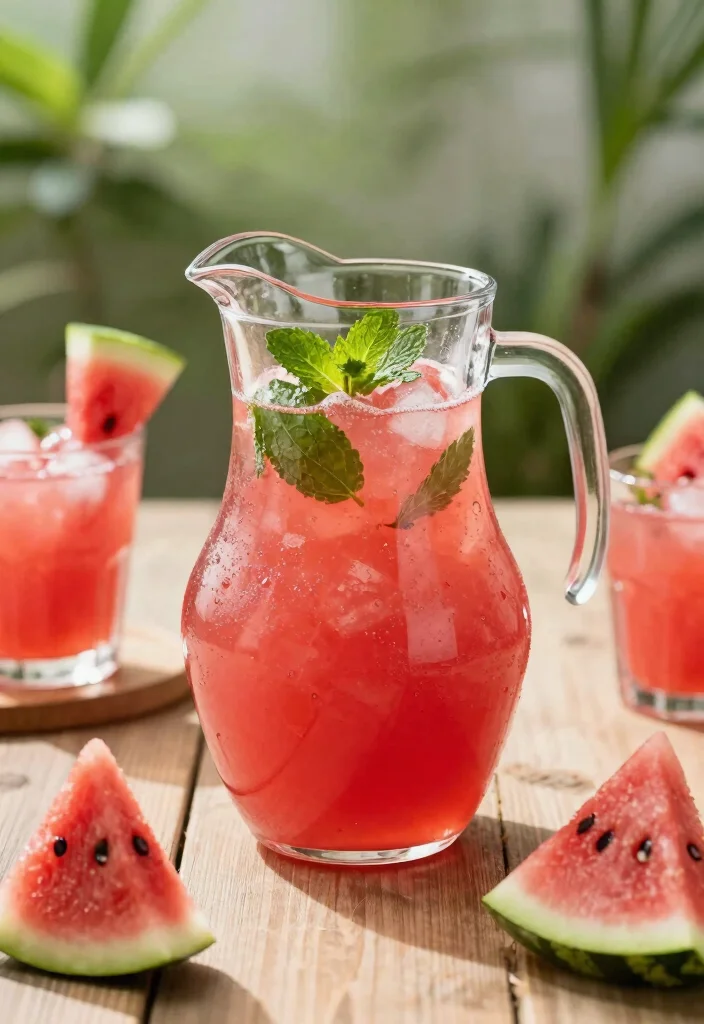 15 Fruit Punch Recipes Non Alcoholic Fun and Refreshing - 4. Watermelon Mint Punch 1
