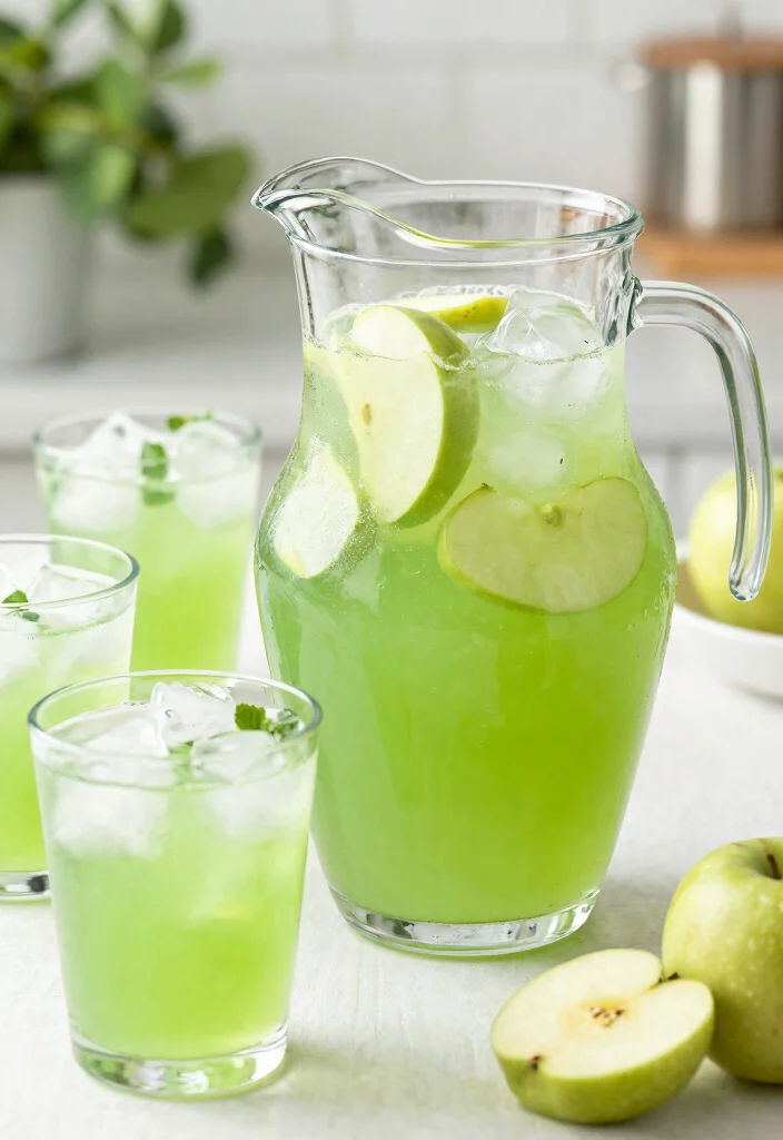 15 Fruit Punch Recipes Non Alcoholic Fun and Refreshing - 7. Green Apple Ginger Punch 1