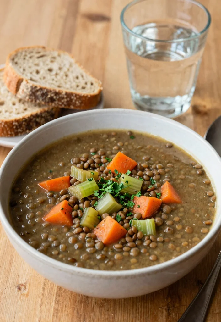 15 Gluten Free Soup Recipes: Cozy Wholesome Bowls - 5. Lentil & Vegetable Soup 1
