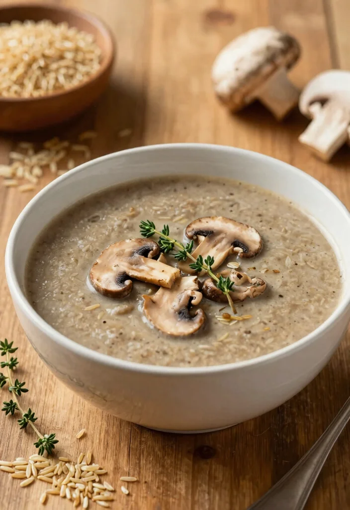 15 Gluten Free Soup Recipes: Cozy Wholesome Bowls - 6. Mushroom & Wild Rice Soup 1