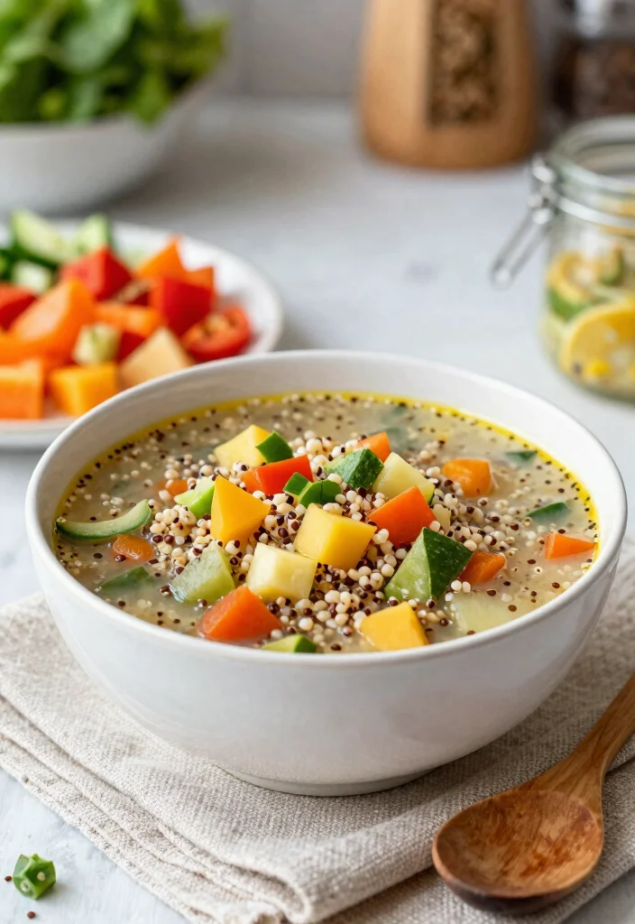 15 Gluten Free Soup Recipes: Cozy Wholesome Bowls - 8. Vegetable & Quinoa Soup 1