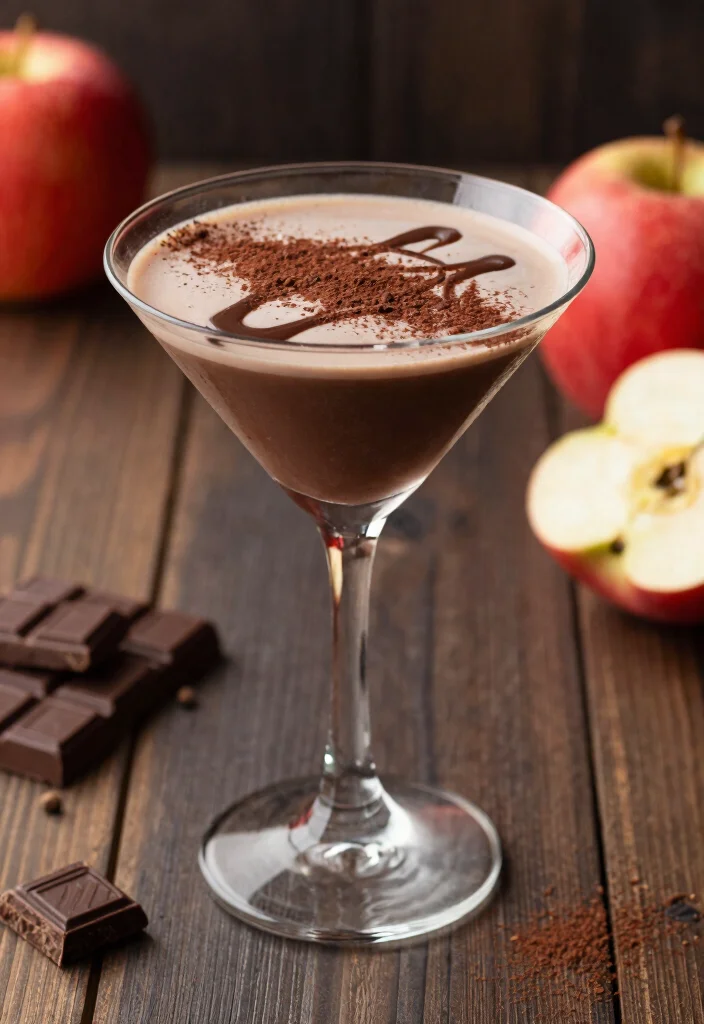 16 Apple Cider Cocktail Recipes Perfect for Fall Parties - 15. Apple Cider Chocolate Martini 1