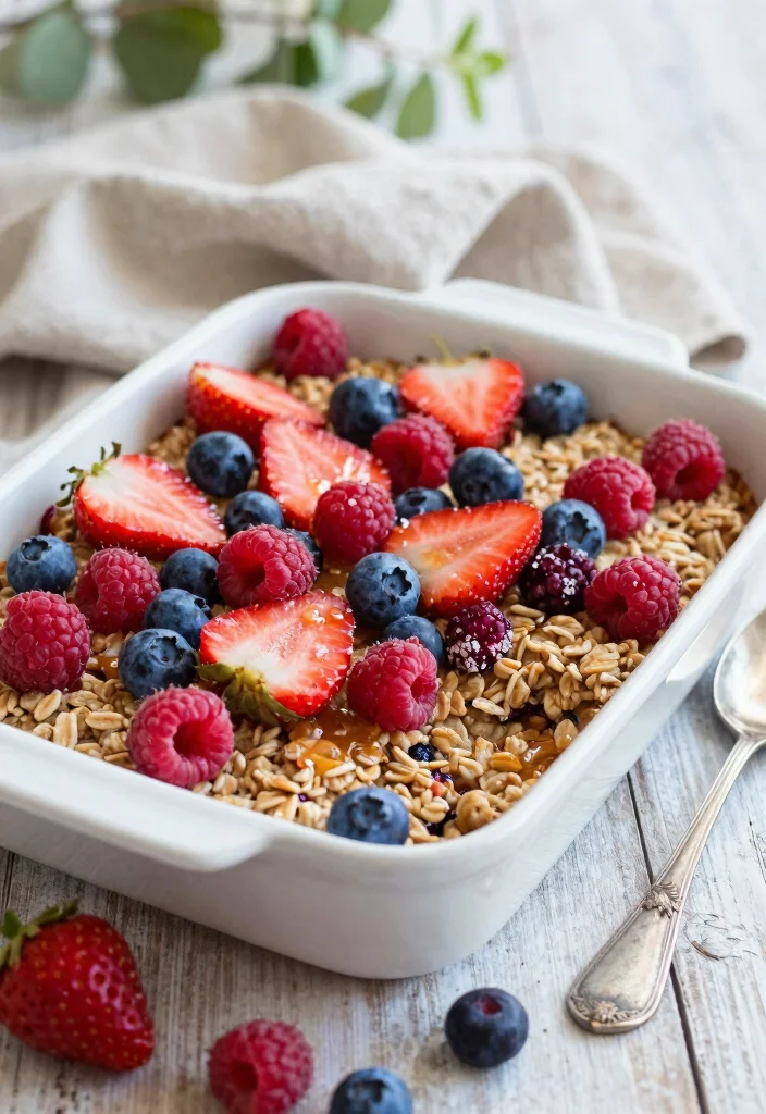 16 Baked Oatmeal Recipes: Healthy Make-Ahead Comfort - 3. Berry Medley Baked Oatmeal 1