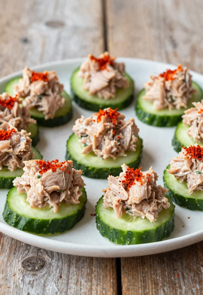 16 Canned Tuna Recipes for Healthy, Quick Protein Meals - 12. Tuna and Cucumber Bites 1