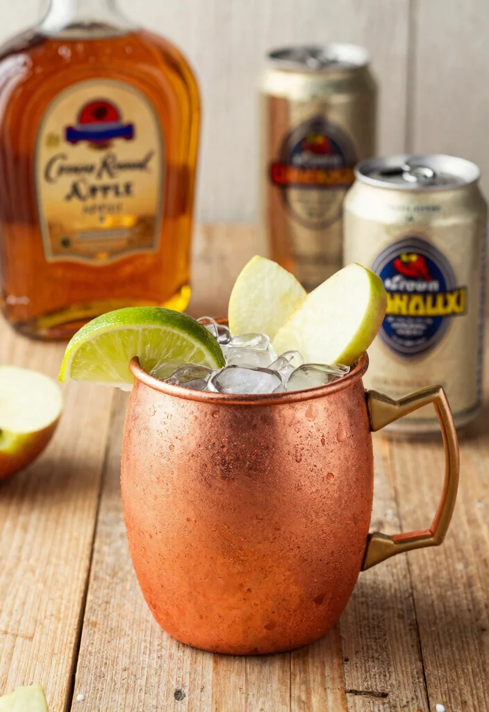 16 Crown Apple Drinks Recipes Smooth and Crowd Friendly - 1. Crown Apple Mule 1