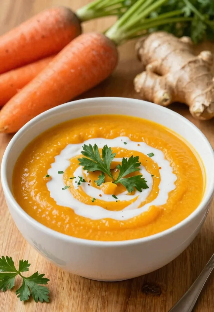 16 Dutch Oven Soup Recipes for Deep Flavor One Pot Meals - 11. Carrot Ginger Soup with Coconut Milk 1