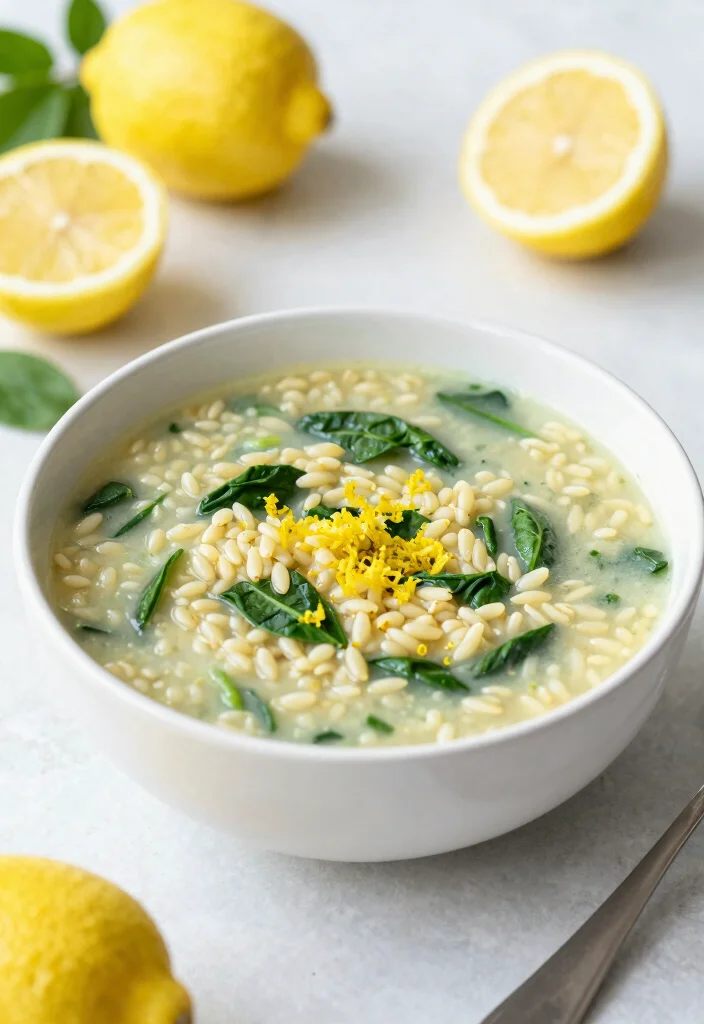 16 Dutch Oven Soup Recipes for Deep Flavor One Pot Meals - 14. Lemon Orzo and Spinach Soup 1