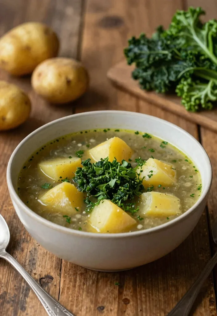 16 Dutch Oven Soup Recipes for Deep Flavor One Pot Meals - 15. Smoky Potato and Kale Soup 1