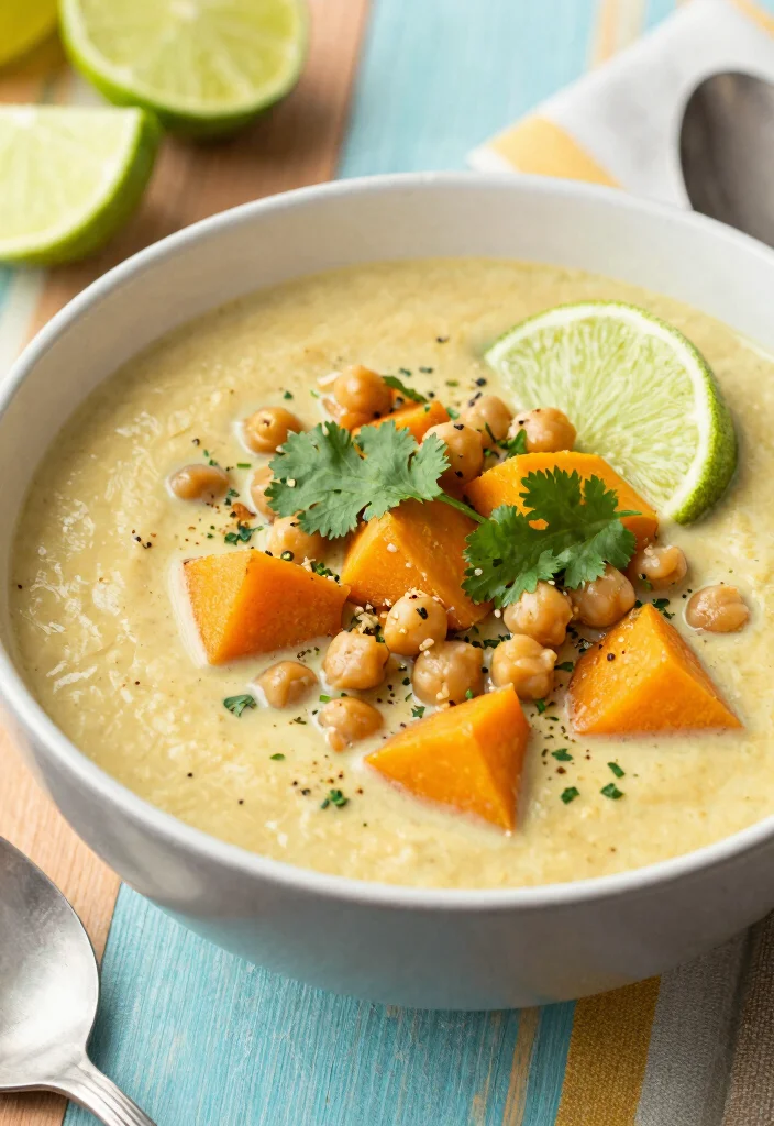 16 Dutch Oven Soup Recipes for Deep Flavor One Pot Meals - 16. Curried Sweet Potato and Chickpea Soup 1