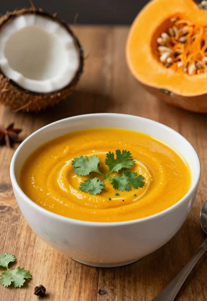 16 Dutch Oven Soup Recipes for Deep Flavor One Pot Meals - 2. Creamy Coconut Curried Pumpkin Soup 1