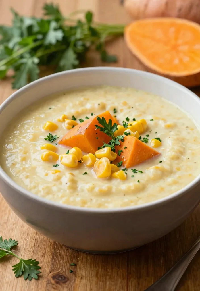 16 Dutch Oven Soup Recipes for Deep Flavor One Pot Meals - 6. Sweet Potato and Corn Chowder 1