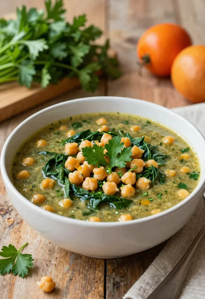 16 Dutch Oven Soup Recipes for Deep Flavor One Pot Meals - 7. Italian Chickpea and Spinach Soup 1