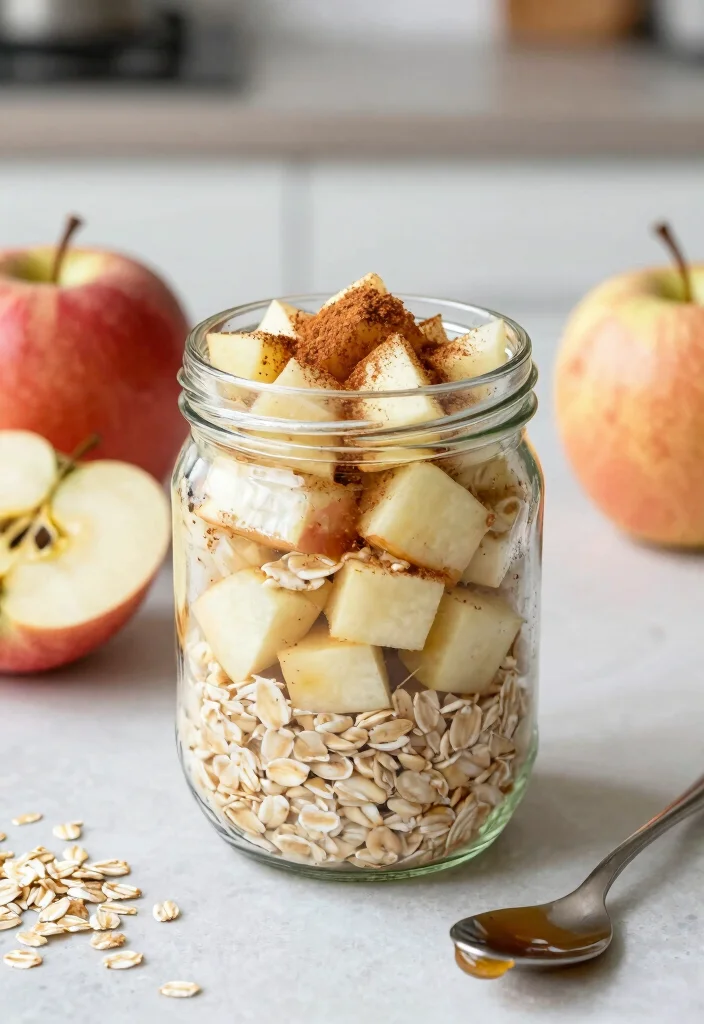 16 Gluten Free Healthy Recipes Easy Everyday Meals - 12. Apple Cinnamon Overnight Oats 1