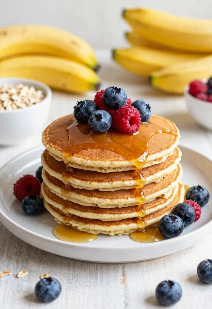 16 Gluten Free Healthy Recipes Easy Everyday Meals - 15. Banana Oatmeal Pancakes 1