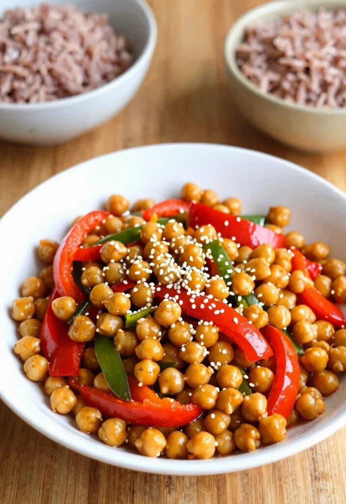 16 Gluten Free Healthy Recipes Easy Everyday Meals - 4. Chickpea Stir-Fry with Bell Peppers 1