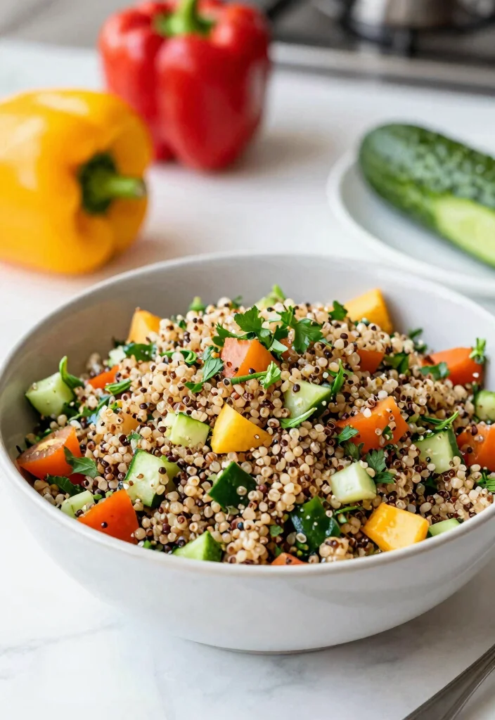 17 Apple Cider Vinegar Recipes for Everyday Wellness - 10. Apple Cider Vinegar-infused Quinoa Salad 1