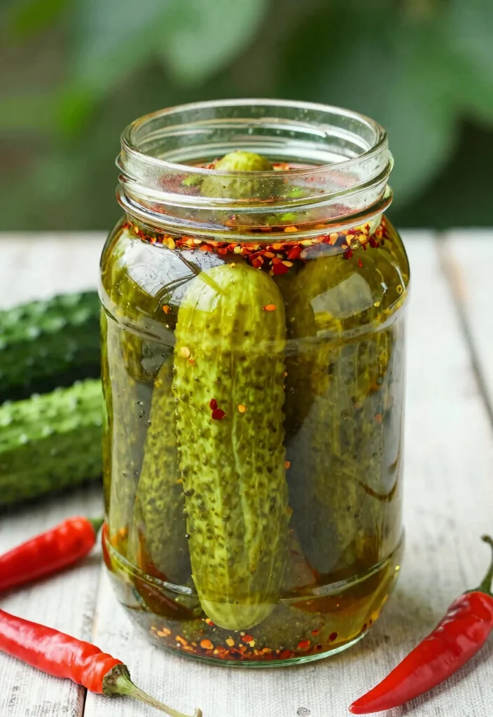 17 Apple Cider Vinegar Recipes for Everyday Wellness - 7. Spicy Apple Cider Vinegar Pickles 1