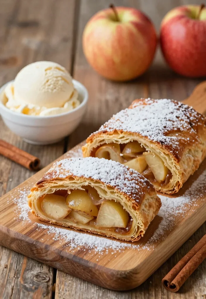 17 Apple Puff Pastry Recipes: Flaky, Quick, and Delicious - 13. Apple Strudel Puff Pastry 1