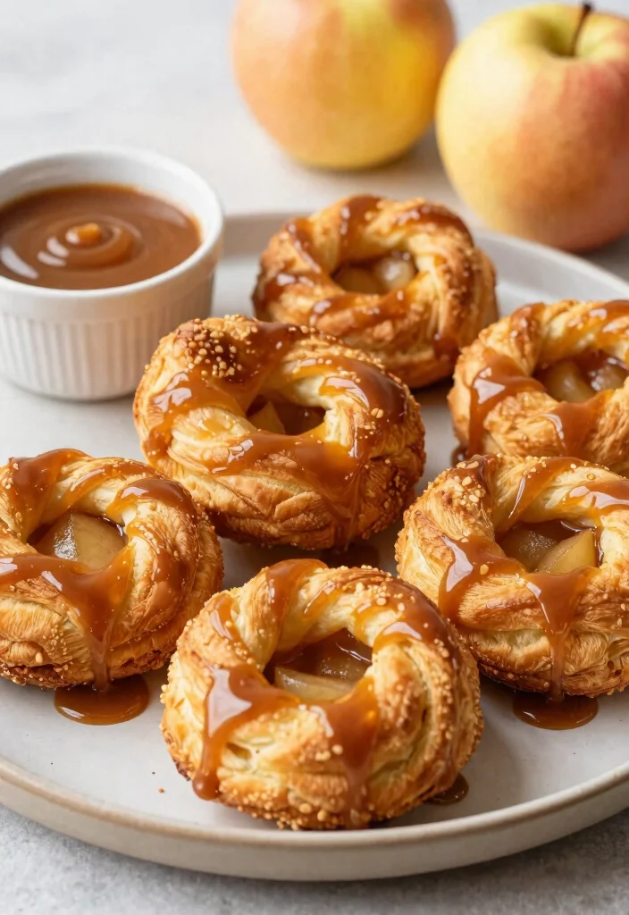 17 Apple Puff Pastry Recipes: Flaky, Quick, and Delicious - 5. Caramel Apple Puff Pastry Twists 1