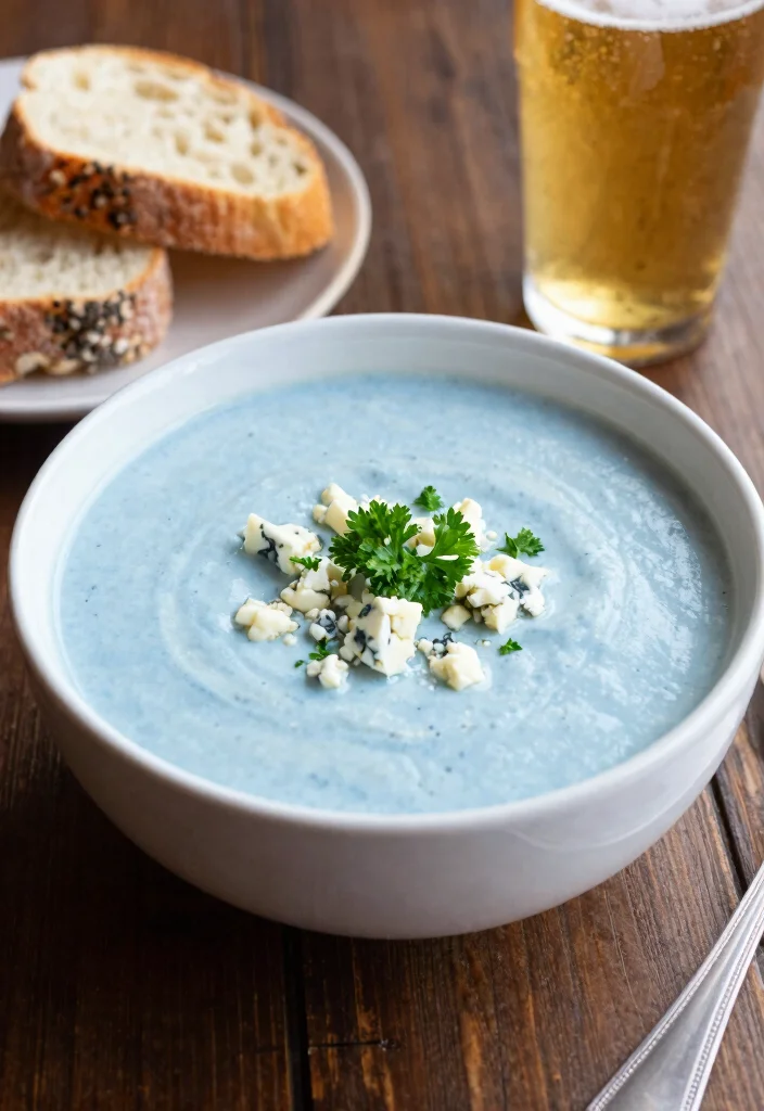 17 Beer Cheese Soup Recipes Rich Creamy Pub Style - 14. Blue Cheese Beer Soup 1