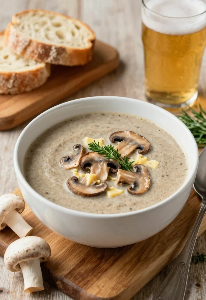 17 Beer Cheese Soup Recipes Rich Creamy Pub Style - 4. Mushroom and Beer Cheese Soup 1